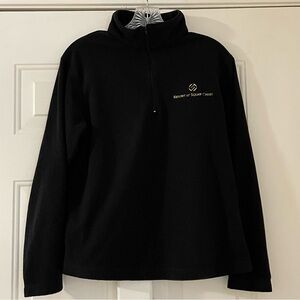Sportif USA black fleece long sleeve top